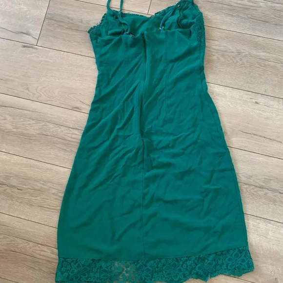 forever 21 green slip dress Turquoise Midi Slip Dress